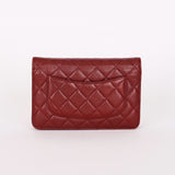 Chanel Caviar Bordeaux Wallet on Chain