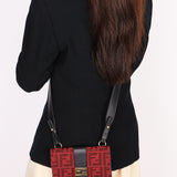 Fendi Zucca Convertible Baguette Pouch