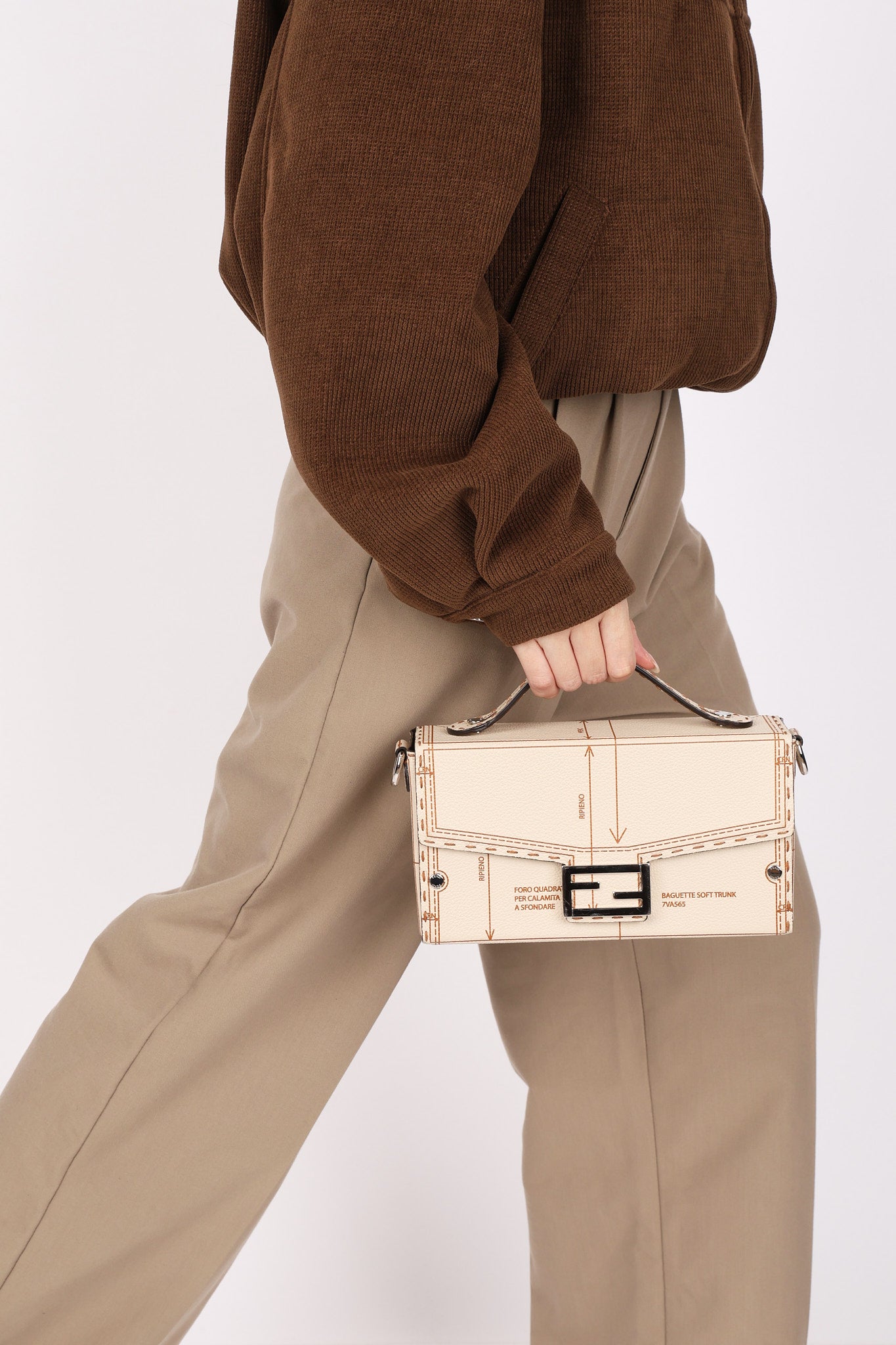 Fendi Zucca Soft Trunk Baguette