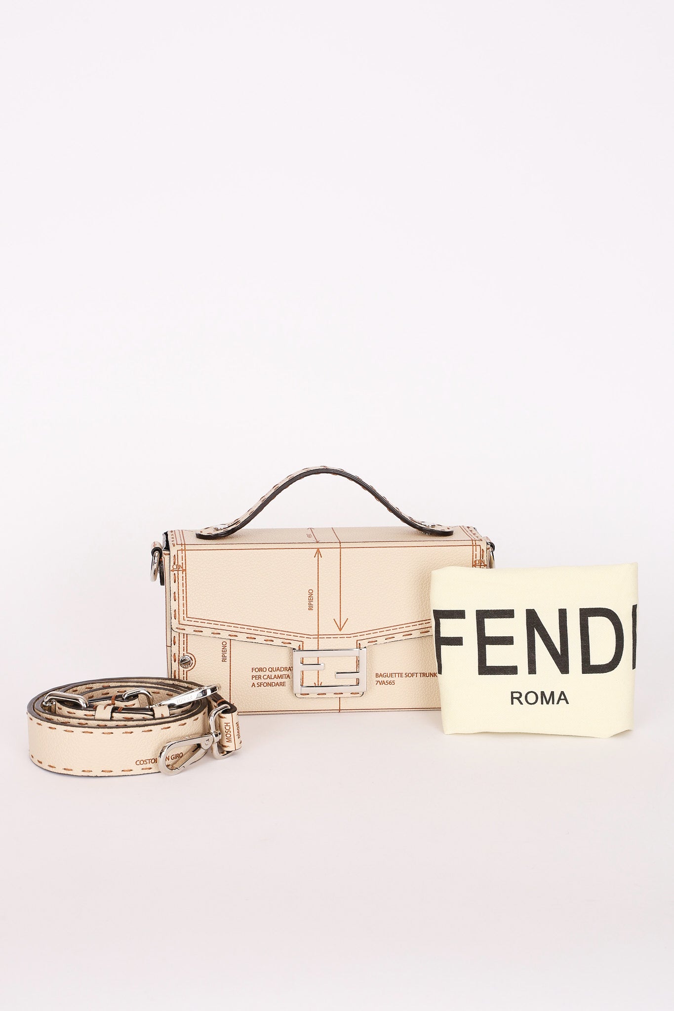 Fendi Zucca Soft Trunk Baguette