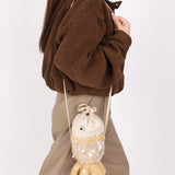 Loewe x Paula's Ibiza Fish Pouch Raffia