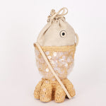 Loewe x Paula's Ibiza Fish Pouch Raffia
