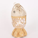 Loewe x Paula's Ibiza Fish Pouch Raffia