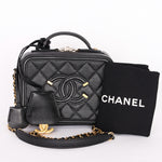 Chanel Caviar Black Filigree Crossbody Bag