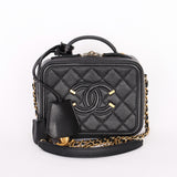 Chanel Caviar Black Filigree Crossbody Bag