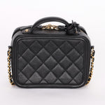 Chanel Caviar Black Filigree Crossbody Bag