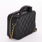 Chanel Caviar Black Filigree Crossbody Bag