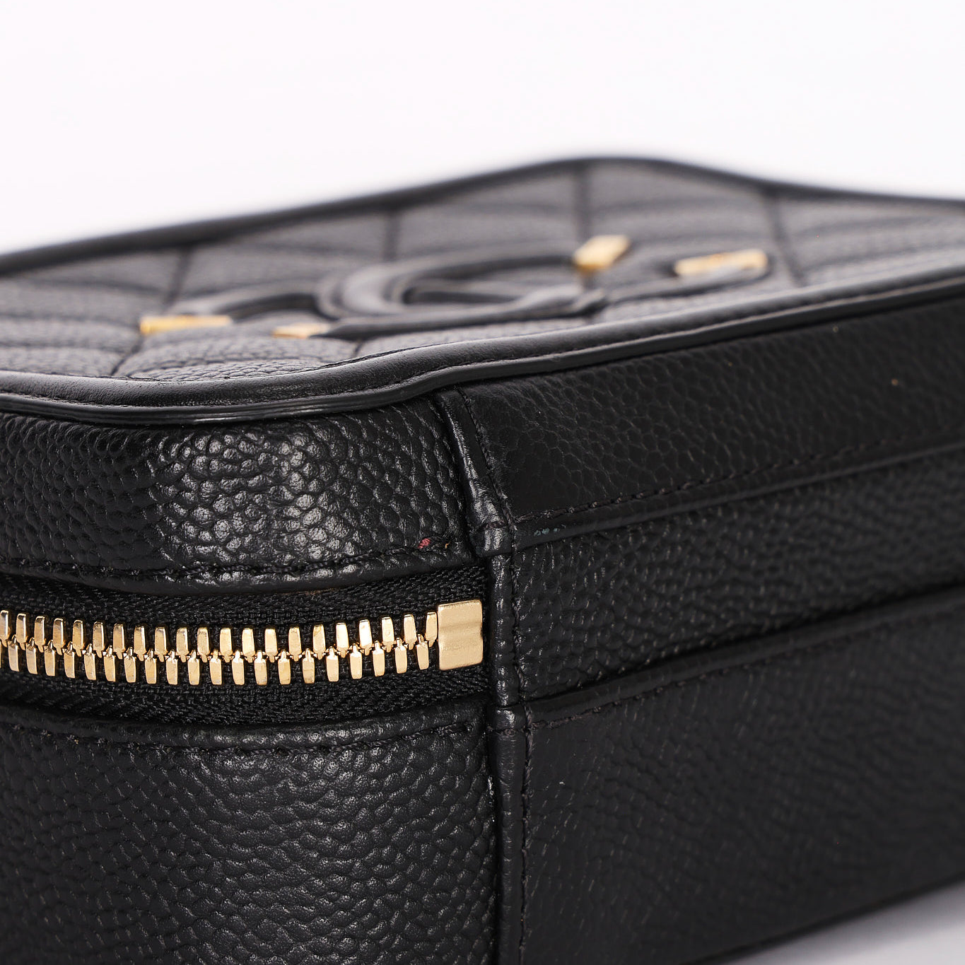 Chanel Caviar Black Filigree Crossbody Bag