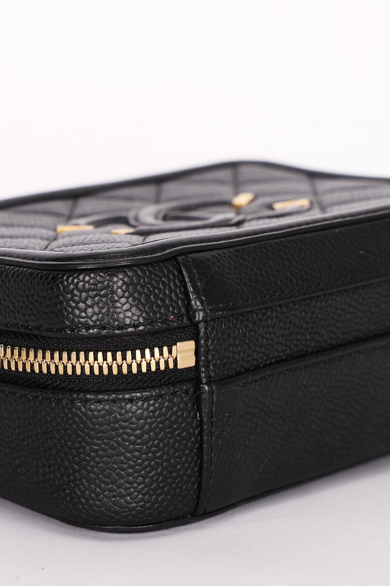 Chanel Caviar Black Filigree Crossbody Bag