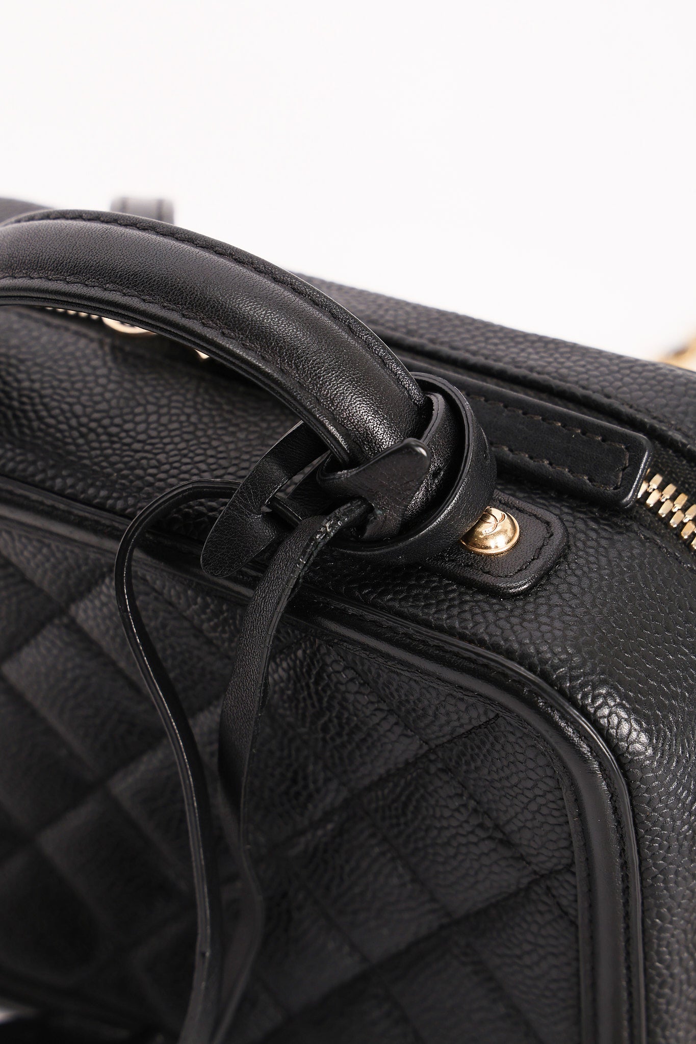 Chanel Caviar Black Filigree Crossbody Bag