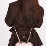 Fendi By The Way Mini Boston Bag with Tortoiseshell Top Handle