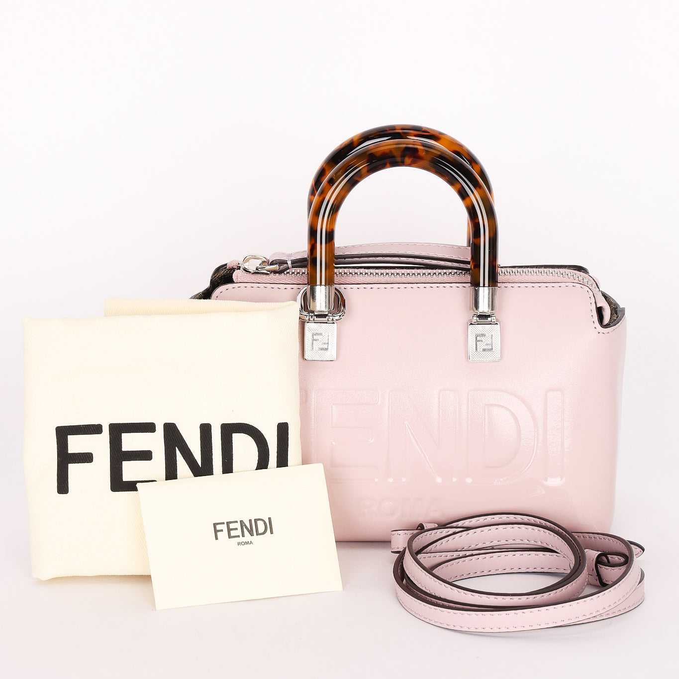 Fendi Pink Mini Boston Bag w/ Top Handle