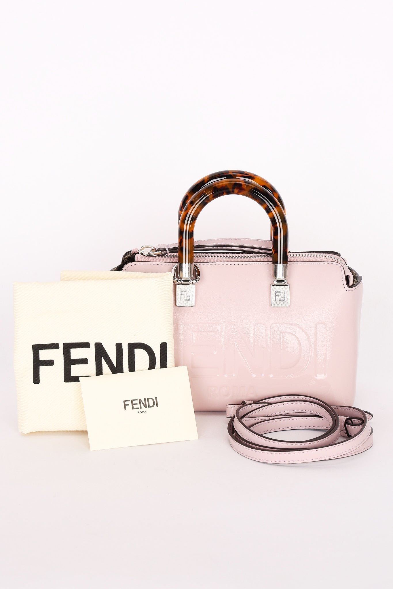 Fendi Pink Mini Boston Bag w/ Top Handle