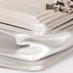 Chanel Galuchat Stingray Mini Boy Bag Silver RHW