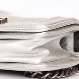 Chanel Galuchat Stingray Mini Boy Bag Silver RHW