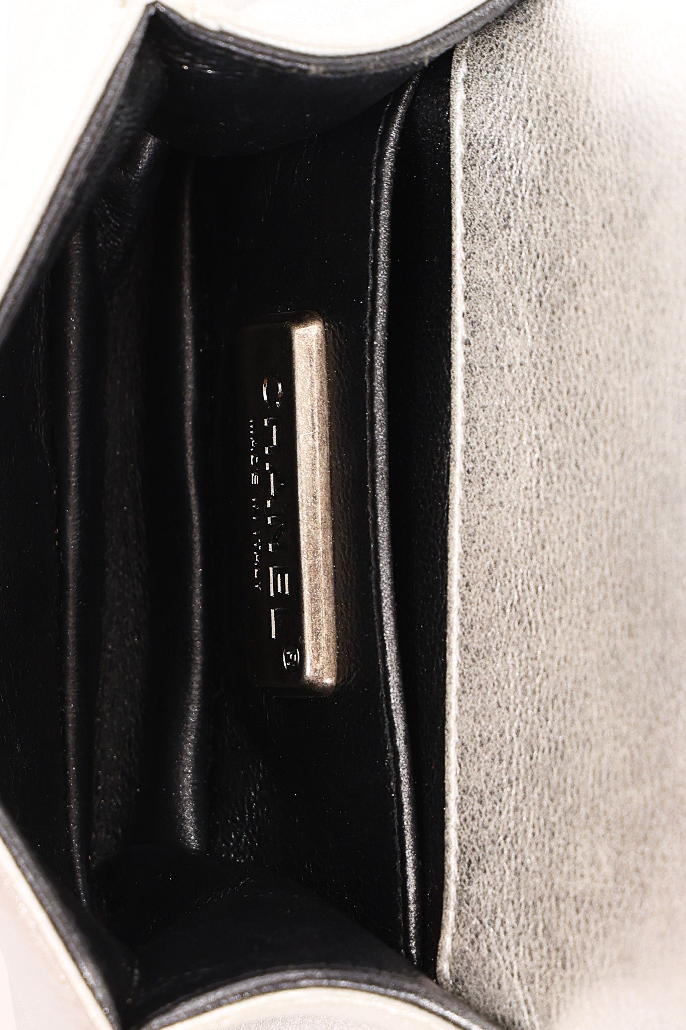 Chanel Galuchat Stingray Mini Boy Bag Silver RHW