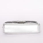 Fendi Zucca Sequin Baguette Bag Silver Metallic