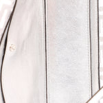 Fendi Zucca Sequin Baguette Bag Silver Metallic