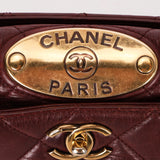 Chanel New Portobello Bowler Bag Bordeaux Calfskin 2014 AGHW