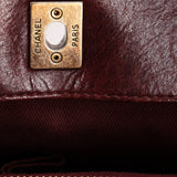 Chanel Front Turnlock Shoulder Bag Bordeaux Calfskin AGHW