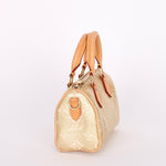 Louis Vuitton Monoglam Speedy Nano Gold