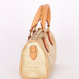 Louis Vuitton Monoglam Speedy Nano Gold