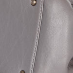 Chanel Shoulder Bag Gray Crinkled Calfskin RHW