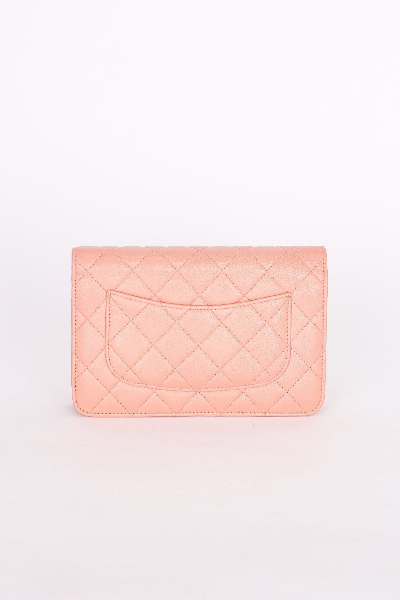 Chanel Lambskin Pink Wallet on Chain