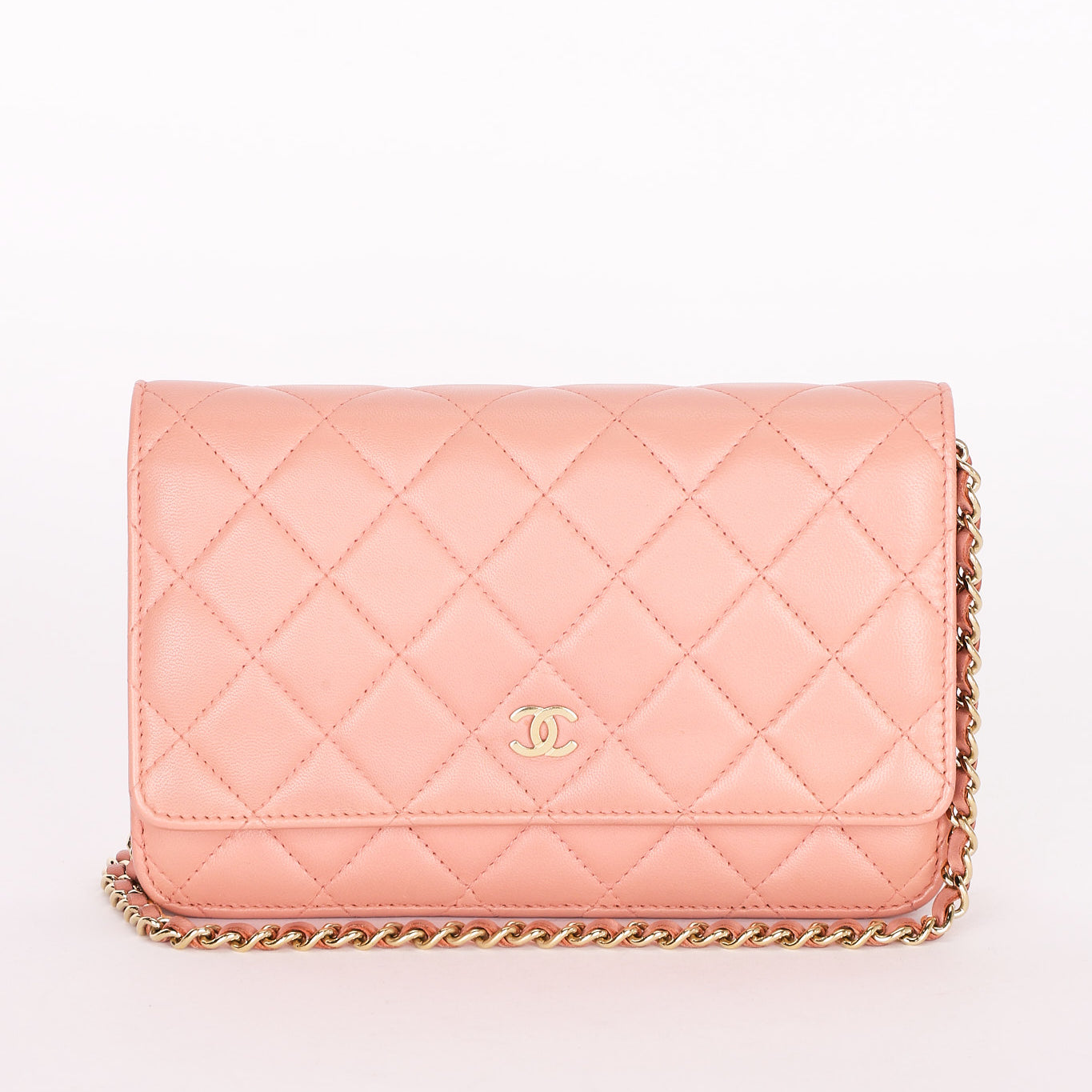 Chanel Wallet On Chain Pink Lambskin CGHW