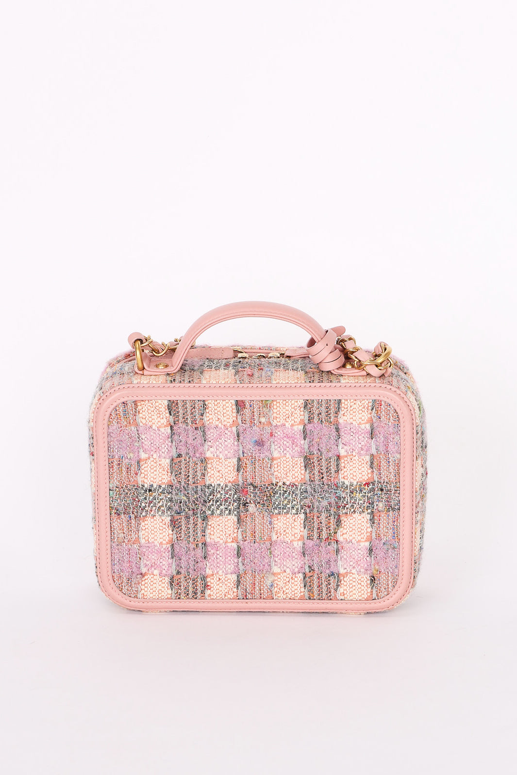 Chanel Medium Tweed Filigree Vanity Case AGHW