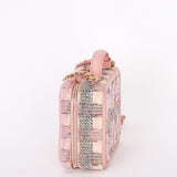 Chanel Medium Tweed Filigree Vanity Case AGHW