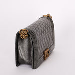 Chanel Medium Boy Bag Crackled Metallic Calfskin AGHW