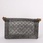 Chanel Medium Boy Bag Crackled Metallic Calfskin AGHW