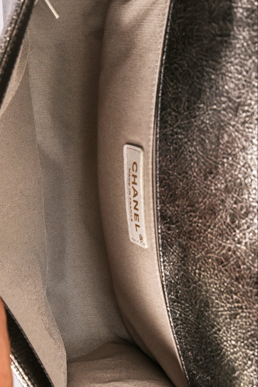 Chanel Medium Boy Bag Crackled Metallic Calfskin AGHW