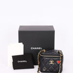 Chanel Mini Coco Casino Vanity Case Black Lambskin GHW
