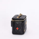 Chanel Mini Coco Casino Vanity Case Black Lambskin GHW