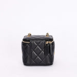 Chanel Mini Coco Casino Vanity Case Black Lambskin GHW