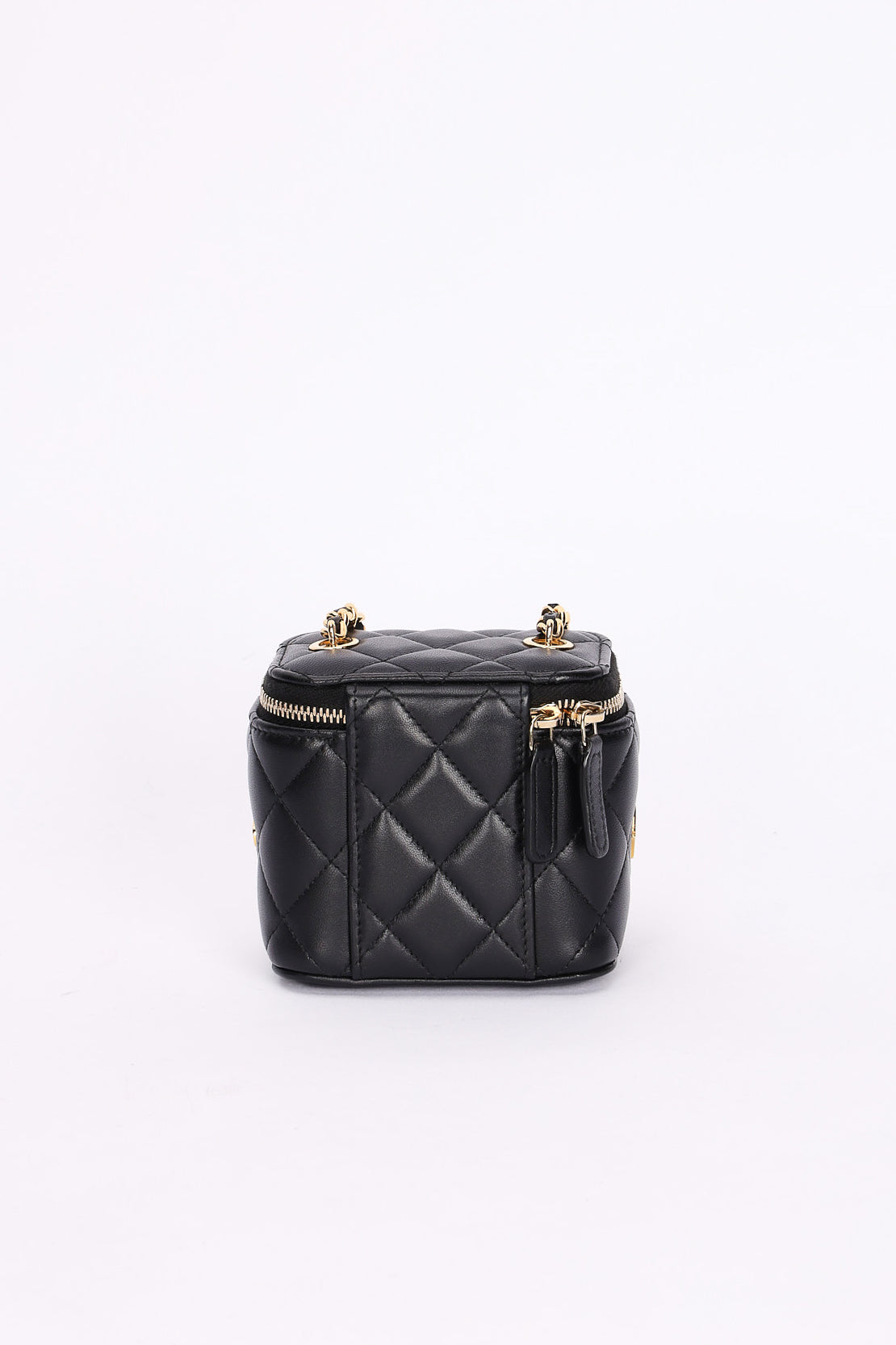 Chanel Mini Coco Casino Vanity Case Black Lambskin GHW