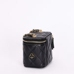Chanel Mini Coco Casino Vanity Case Black Lambskin GHW