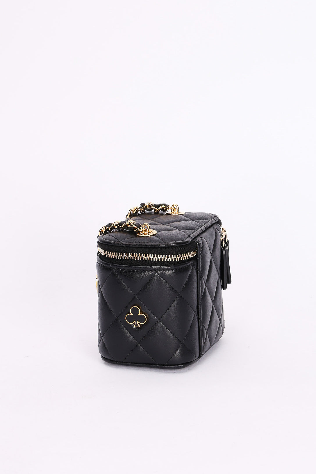 Chanel Mini Coco Casino Vanity Case Black Lambskin GHW