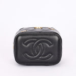Chanel Mini Coco Casino Vanity Case Black Lambskin GHW