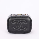 Chanel Mini Coco Casino Vanity Case Black Lambskin GHW