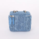 Chanel Mini Denim Camellia Sweetheart Vanity Case RHW