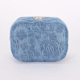 Chanel Mini Denim Camellia Sweetheart Vanity Case RHW