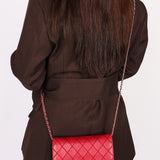 Chanel Wild Stitch Wallet on Chain Red Calfskin SHW