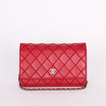 Chanel Wild Stitch Wallet on Chain Red Calfskin SHW