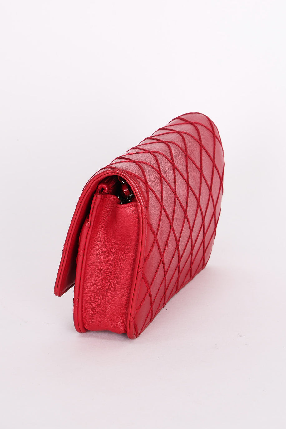 Chanel Wild Stitch Wallet on Chain Red Calfskin SHW