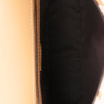 Fendi Zucca Raffia and Knit Midi Baguette GHW