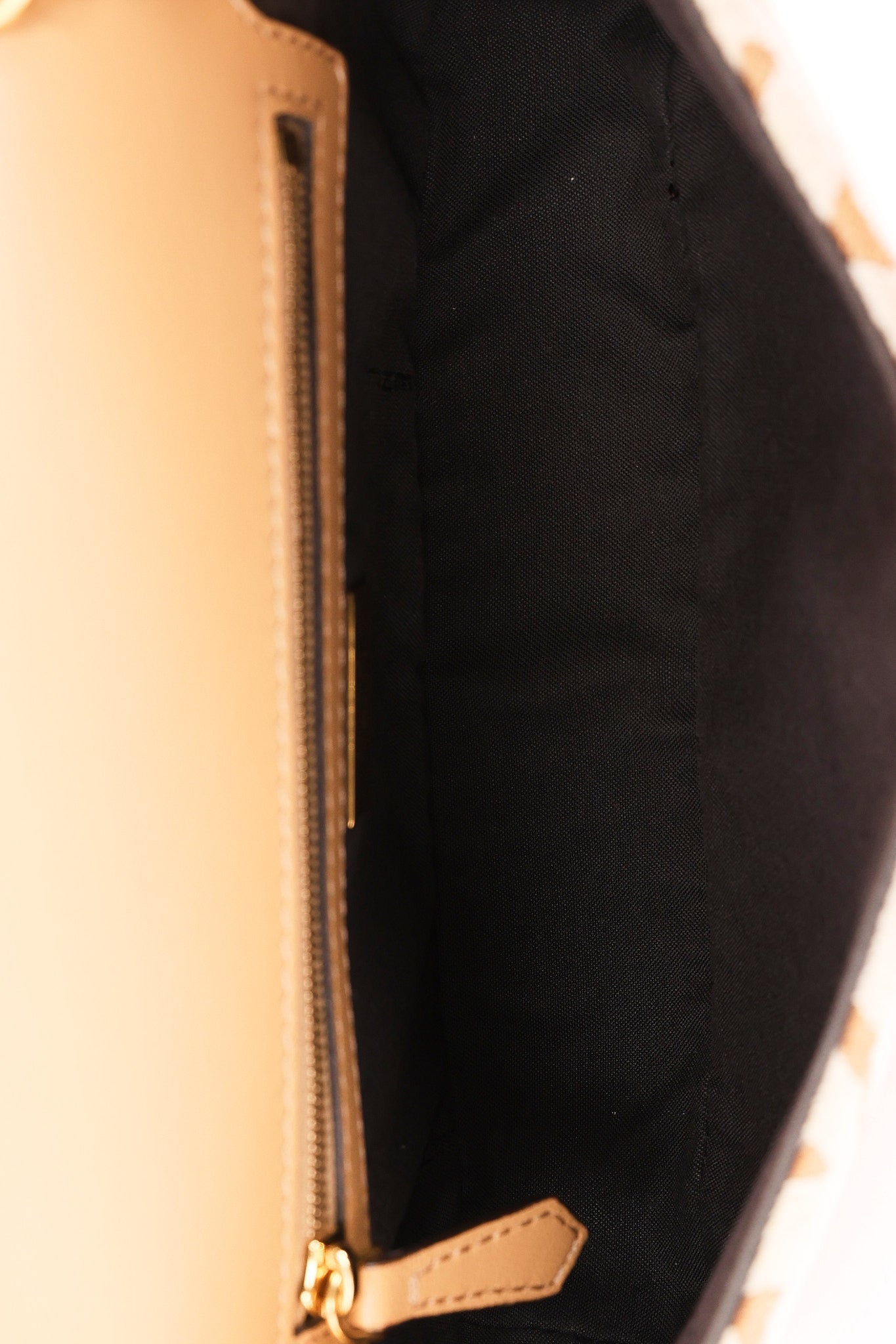 Fendi Zucca Raffia and Knit Midi Baguette GHW
