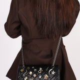 Chanel 2.55 Reissue 255 Lucky Charms Double Flap Black Calfskin RHW